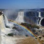 Day 67 – Argentina – Iguazu Falls – The falls seeing from the top, near the Garganta del Diablo, with a wonderful sunlight creating a rainbow.